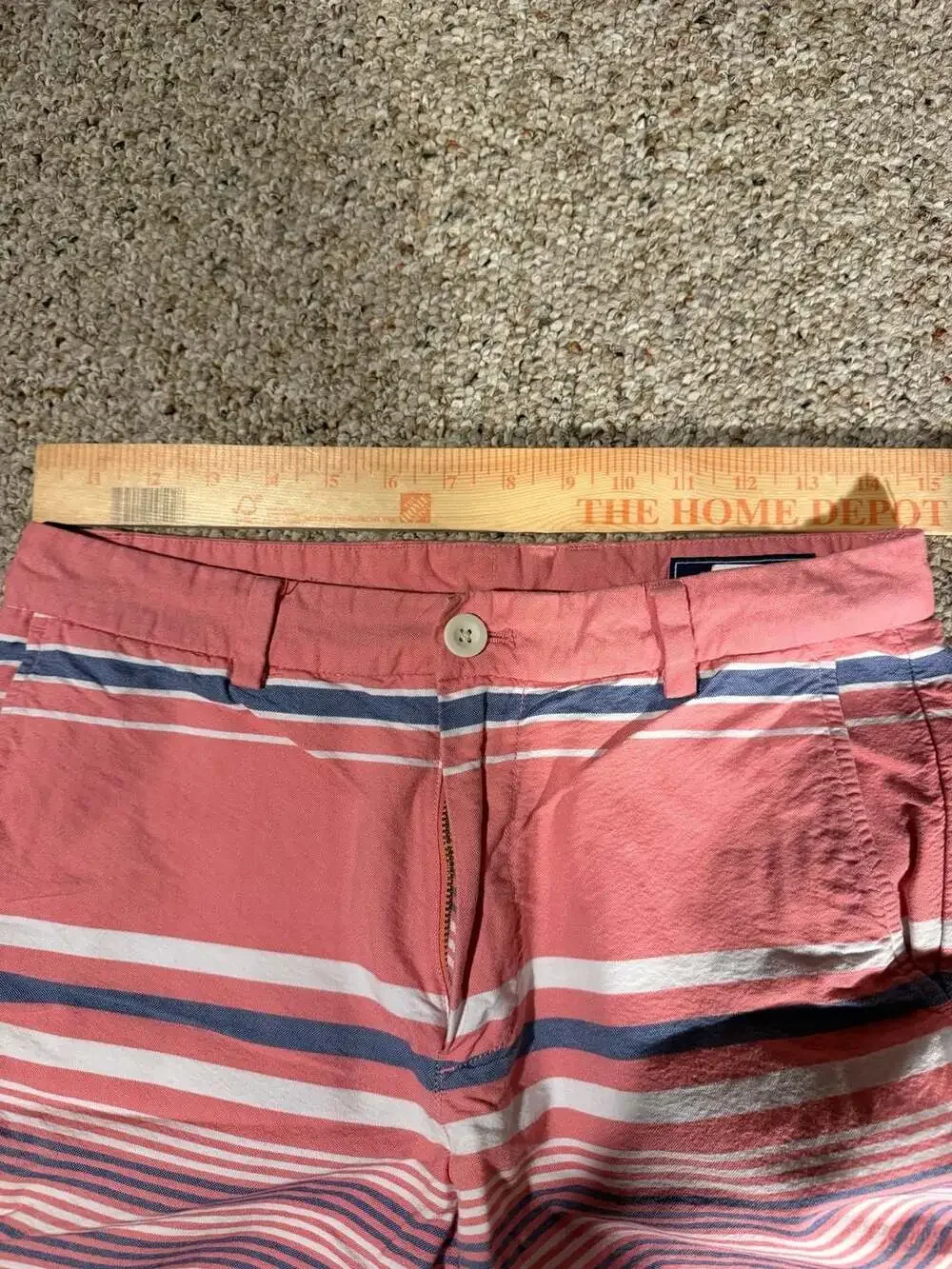 Vineyard Vines Seaward Stripe Cotton Oxford Breaker Shorts 9